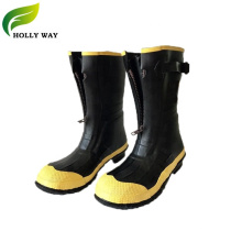 Yellow Rubber Boots with Zipper for fishing
